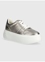 Kožené sneakers boty Marc O'Polo stříbrná barva, 40117043501134 NN2M3066