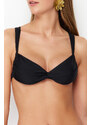Trendyol Black Bralette Knotted Bikini Top