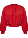Trendyol Red Oversize Gather Detailed Waterproof Bomber Jacket Coat