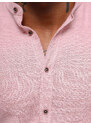 Pánská Košile Světle-Růžová OZONEE O/V106