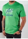 Dstreet Módní zelené tričko s nápisem