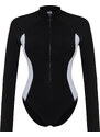 Trendyol Black Plain Swimmer UV Protection Regular Swimsuit