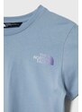 Dětské bavlněné tričko The North Face RELAXED GRAPHIC TEE 2 tyrkysová barva