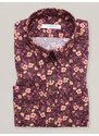 Willsoor Dámská bordó košile s béžovými a růžovými květy 16689