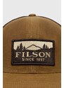 Kšiltovka Filson Logger Mesh Cap hnědá barva, s aplikací, FMACC0044