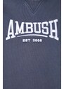 Bavlněná mikina AMBUSH Graphic Crewneck Insignia pánská, s aplikací, BMBA001S24FLE