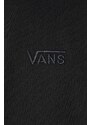 Bavlněná mikina Vans Premium Standards Crew Fleece LX pánská, černá barva, hladká, VN000GBWBLK1