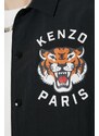 Bunda Kenzo Lucky Tiger Padded Coach pánská, černá barva, přechodná, FE55BL0629NG.99