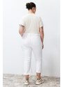 Trendyol Curve White Spanish Leg Jeans