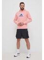 Kraťasy adidas pánské, černá barva, IS7612