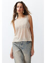 Trendyol Stone Transparent Detailed Thin Knitwear Blouse