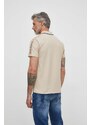 Polo tričko Guess ES SS PAUL béžová barva, s aplikací, M2YP25 KARS0