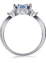 Royal Exklusive Royal Fashion stříbrný pozlacený prsten Alexandrit DGRS0013-WG