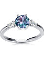 Royal Exklusive Royal Fashion stříbrný pozlacený prsten Alexandrit DGRS0013-WG