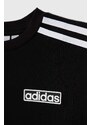 Dětské bavlněné tričko adidas Originals černá barva, s potiskem