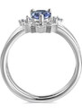 Royal Exklusive Royal Fashion stříbrný pozlacený prsten Alexandrit DGRS0017-WG