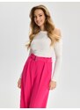 Sinsay - Kalhoty s páskem - sytě růžová