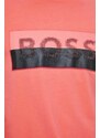 Tričko Boss Green růžová barva, s potiskem