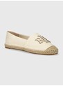 Espadrilky Lauren Ralph Lauren Cameryn béžová barva, 802920405006