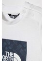 Dětské bavlněné tričko The North Face BOX INFILL PRINT TEE bílá barva, s potiskem