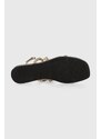 Sandály Karl Lagerfeld OLYMPIA dámské, zlatá barva, KL87425