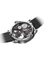 Agelocer Watches Stříbrné pánské hodinky Agelocer s koženým páskem Tourbillon Series Silver / Black 40MM