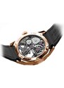 Agelocer Watches Zlaté pánské hodinky Agelocer s gumovým páskem Tourbillon Rainbow Series White / Blue 42MM