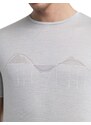 Pánské merino triko krátký rukáv ICEBREAKER Mens Merino 125 Cool-Lite Sphere III SS Tee Trail Climb, Ether velikost: L