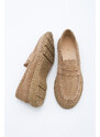 Marjin Women's Loafer Casual Shoes Hema Tan Suede