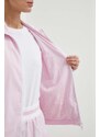 Bunda Guess ARLETH dámská, růžová barva, přechodná, V4GL01 WG2Q0