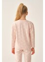 Dagi Pink Star Patterned Sweatshirt