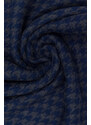 Avva Men's Dark Navy Blue Patterned Shawl