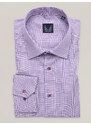 Willsoor Pánská světle fialová klasická košile s drobným vzorem pepito 16699