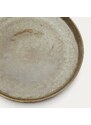 Hnědý keramický talíř Kave Home Serni 22,5 cm