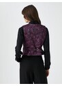 Koton Jacquard Blazer Vest