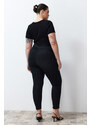 Trendyol Curve Black Slimming Effect Super High Waist Skinny Jeans