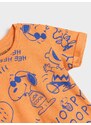 Sinsay - Tričko Snoopy - oranžová