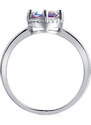 Royal Exklusive Royal Fashion stříbrný pozlacený prsten Alexandrit DGRS0032-WG