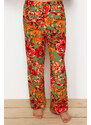 Trendyol Multi Color Floral Viscose Woven Pajamas Set