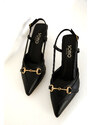 Soho Women's Black Classic Heeled Shoes 18954