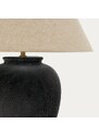 Černá keramická stolní lampa Kave Home Mercadal