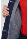 Džínová bunda Emporio Armani dámská, tmavomodrá barva, přechodná, 3D2G63 2DM1Z