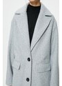 Koton Dámský šedý melírovaný kabát