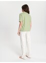Sinsay - Bavlněná pyžamová souprava - zelená