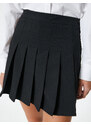 Koton Mini Pleated Skirt Normal Waist Zipper Closure
