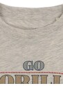 Dětské bavlněné tričko Konges Sløjd šedá barva, s potiskem
