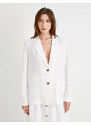 Koton Blazer Jacket Double Breasted Buttoned Viscose