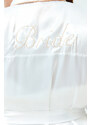 Trendyol Curve White Satin Belted Woven Bridal Dressing Gown