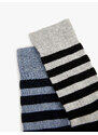 Koton Set of 2 Multicolored Striped Socks
