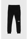 Dětské bavlněné tepláky The North Face DREW PEAK LIGHT JOGGERS černá barva